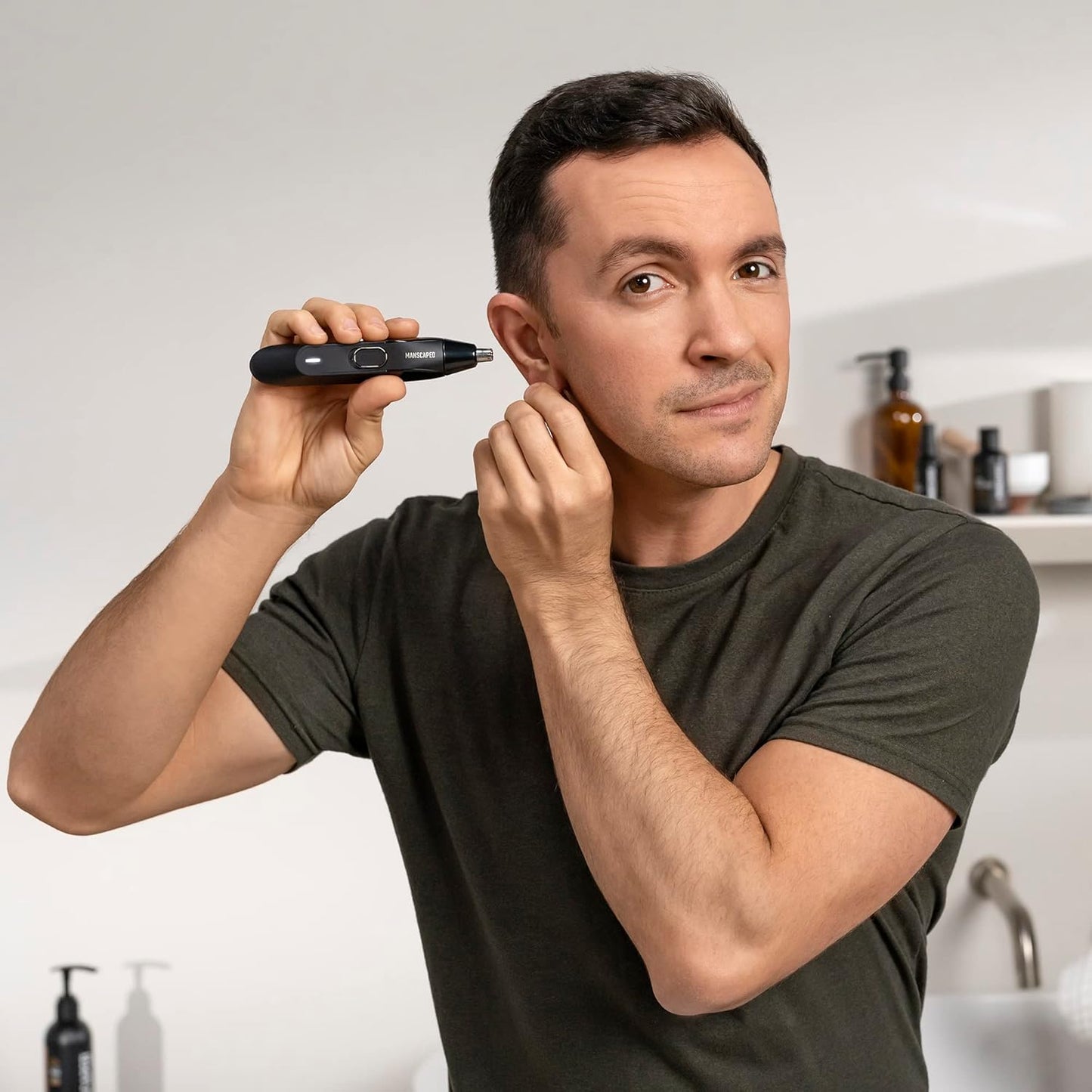 Lieshaartrimmer – Neus- en Oorhaartrimmer – Body Groomer – Elektrische Trimmer – Manuele Scheerapparaat – Waterdicht – Keramische Messen Met Huidbescherming