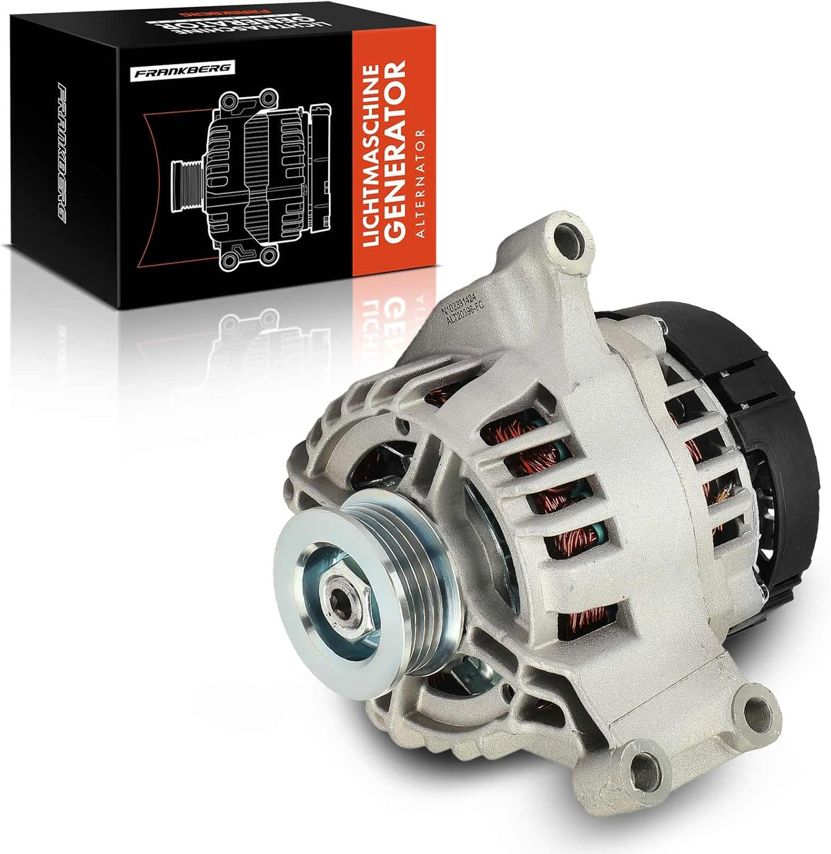 Frankberg Lichtmachine generator 120A compatibel met 500 312 1.2L 1.4L benzine 2007-2019 Punto 199 1.2L 1.4L benzine Mito 955 1.4L benzine vervanging # 51787777 196 kg