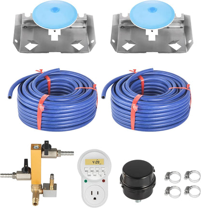 VEVOR Vijverbeluchter 550 W 5,2 CFM voor maximaal 3 acryl 15 m meer vijverventilatieset bevat compressor en verzwaarde slangen en 2 diffusers luchtcompressor voor zuurstofcirculatie in diep water