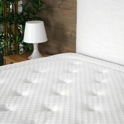 WIN REST Matras 160 x 200 cm, visco-elastisch en dubbelzijdig, model Allen, 29 cm hoogte, Cloudfoam-kern met gemiddelde sterkte, stretchstof, hypoallergeen, gemaakt in Spanje