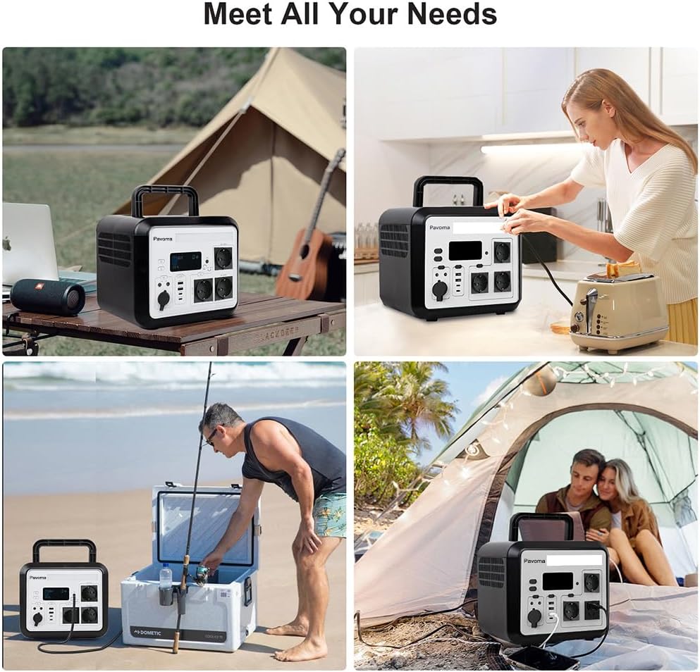 Draagbare Power Station – Mobiele Energiecentrale – Camping Accu – Zonne-Generator – Noodstroomvoorziening – 1500W Output – Snelladen In 3 Uur