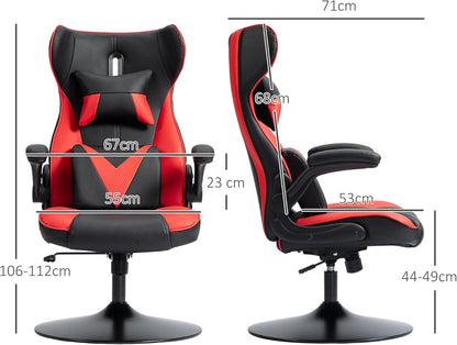 Gamingstoel – Bureaustoel – Gamerstoel – Zithoekstoel – Ergonomische Stoel – Verstelbare Hoogte – Kantelfunctie - QUORE