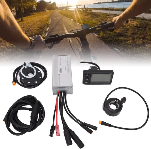 Topyond Bikes Motor Controller,Electric Bikess Modification Kit Waterproof 22A Controller S866 LCD Electric Bikes Conversion Kit for 500W Motor