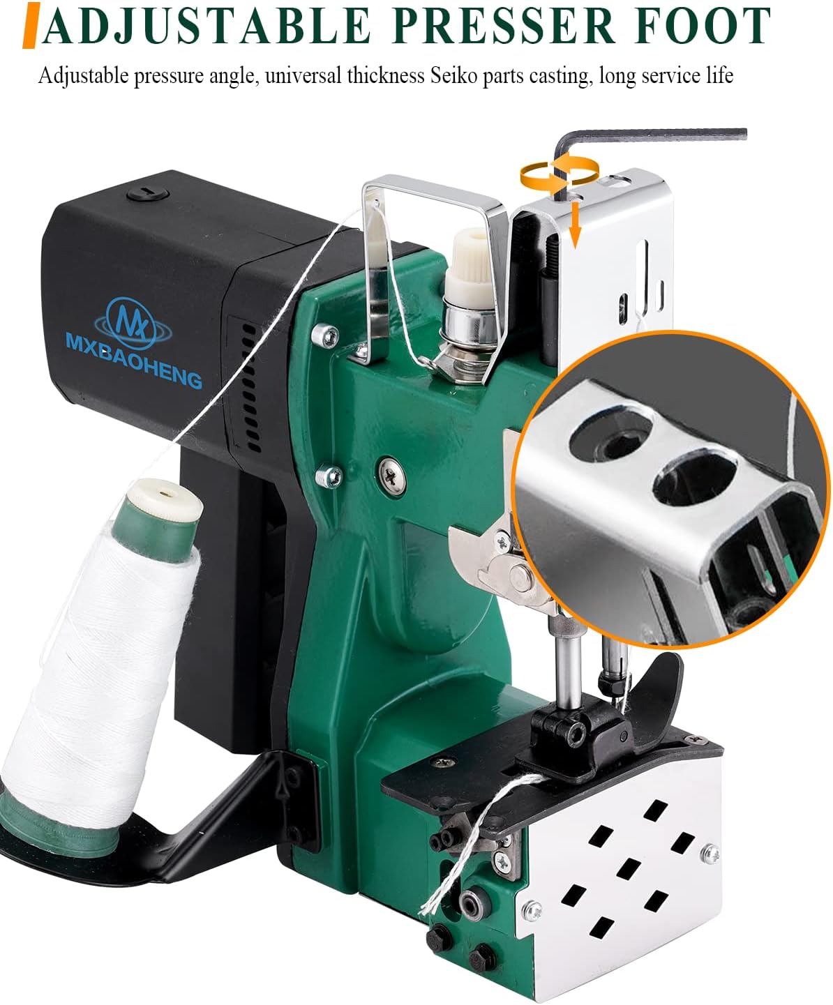 Zaknaaimachine – Draagbare Zaksluitmachine – Verpakkingsnaaimachine – Naaimachine Voor Zakken – Elektrische Draagbare Naaimachine – 220V – 190W Koperen Kernmotor