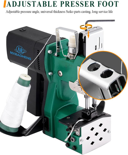 Zaknaaimachine – Draagbare Zaksluitmachine – Verpakkingsnaaimachine – Naaimachine Voor Zakken – Elektrische Draagbare Naaimachine – 220V – 190W Koperen Kernmotor