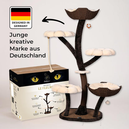 Krabpaal – Krabmeubel – Kattenboom – Klimpaal – Kattenmeubel – 145 cm Hoog – Duurzaam Sisal & Stevig Ontwerp