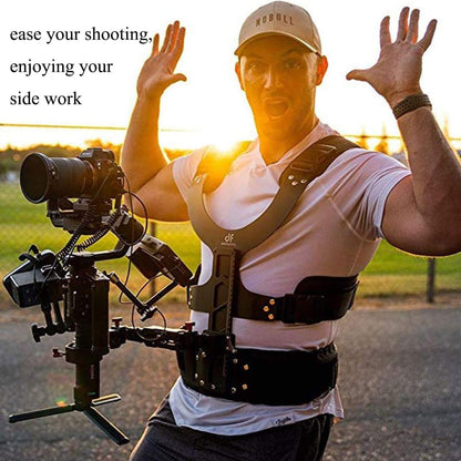 DF DIGITALFOTO Thanos Gimbal Vest, Universeel Video Camera Gimbal Support Vest System, voor Documentaire Filmen, Compatibel met DJI RS2/RS3/RS3Mini/RS4/RS4Pro, ZHIYUN Crane 2S, Laadvermogen 2-5kg