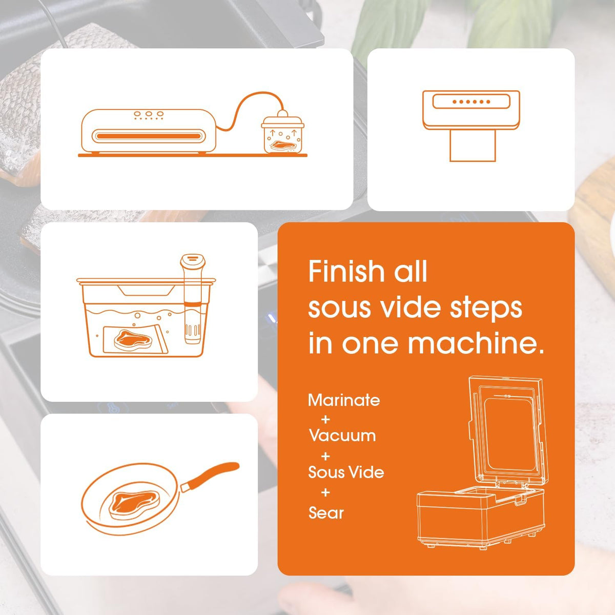 The Space Neovide Sous Vide Cooker, The Space NSV100 - Waterloos, zakloos, met ingebouwde sonde, geconserveerde smaak, vorm en textuur