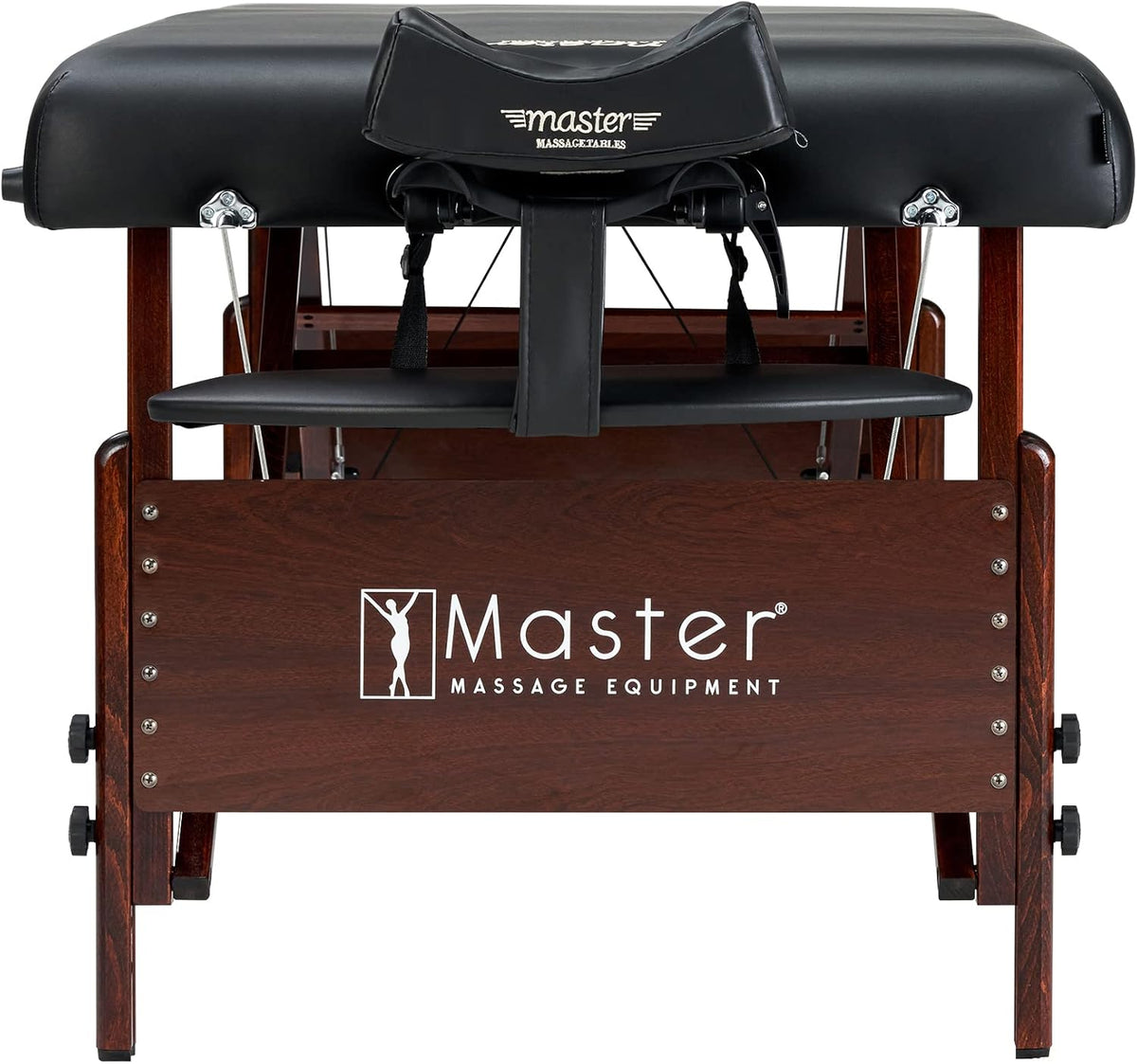 Master Massage Del Ray Mobil Massage Chair, Cosmetics Lounger, Therapy Bed, Massage Bench, Foldable, Wood, 76 cm, Black - QUORE