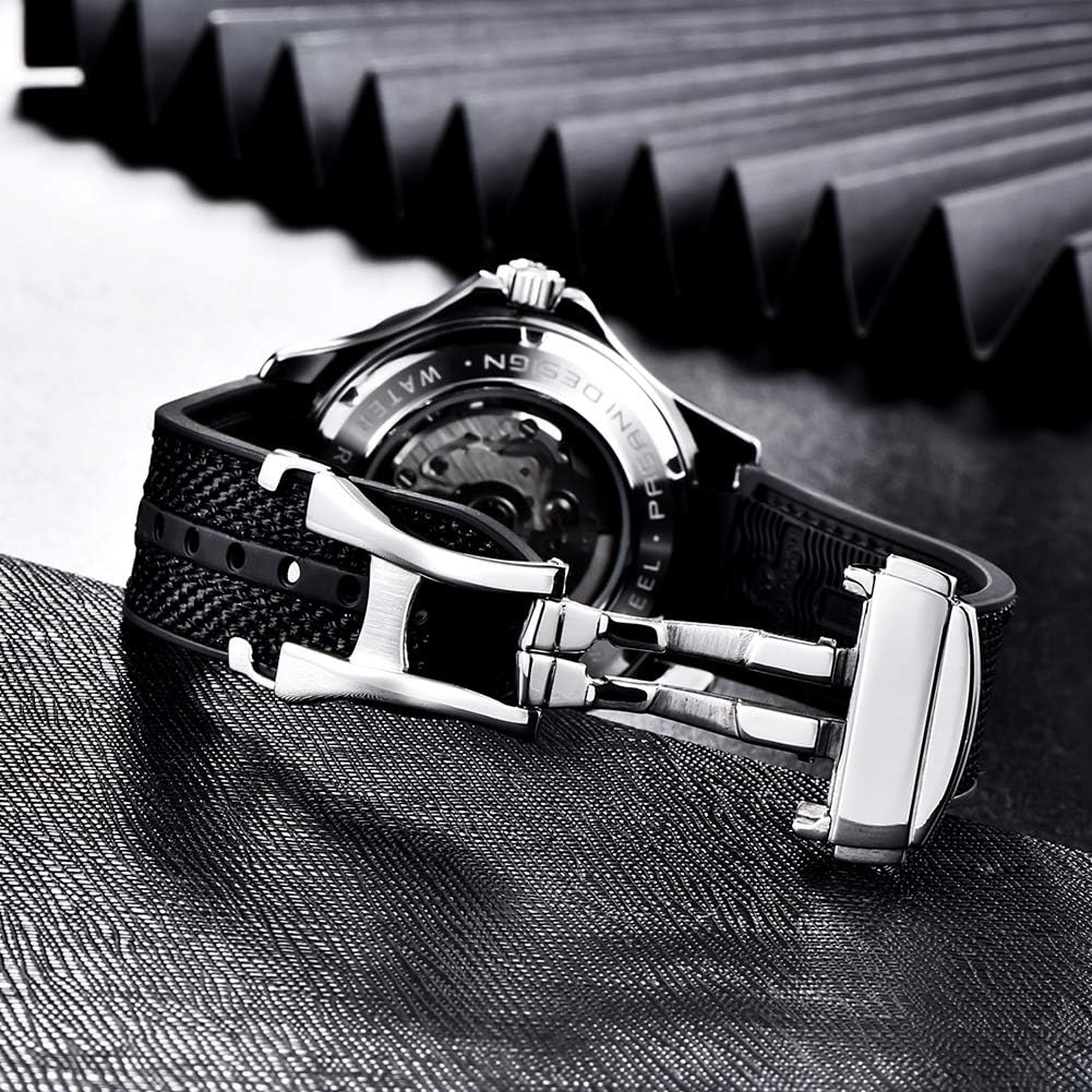 Pagani Design 007-Model Heren Automatische Horloges NH35 Beweging Roterende Keramische Bezel Roestvrij Staal Waterdicht Zelf Windend Polshorloge