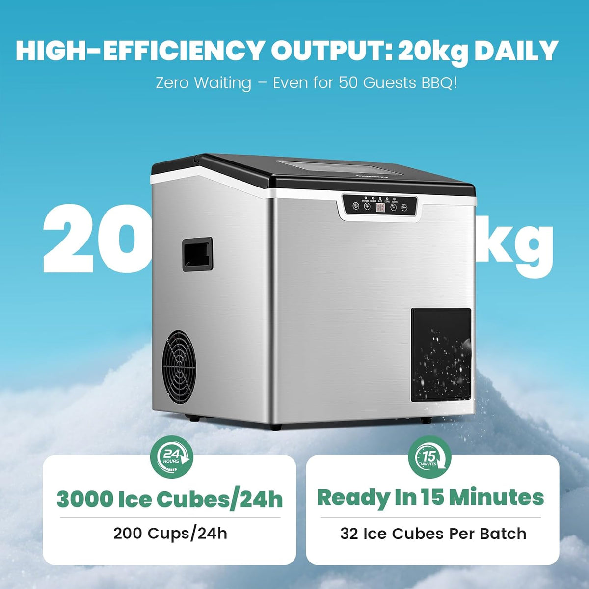 Huanyu Commercial Ice Maker Ice Crusher