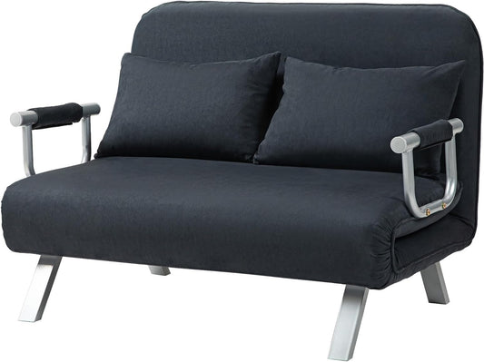 3-in-1 Slaapbank – Slaapbankje – Bedbank – Zetelbed – Slaapzetel – Verstelbare Rugleuning 5-standen – Compact 185x105 cm Fluwelen Bekleding