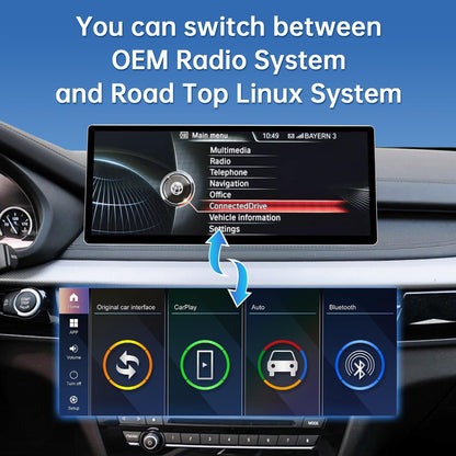 CarPlay Scherm – Auto Multimedia Display – Touchscreen Navigatie – Auto Infotainment Systeem – 12,3 Inch HD Scherm – Draadloze Apple CarPlay & Android Auto