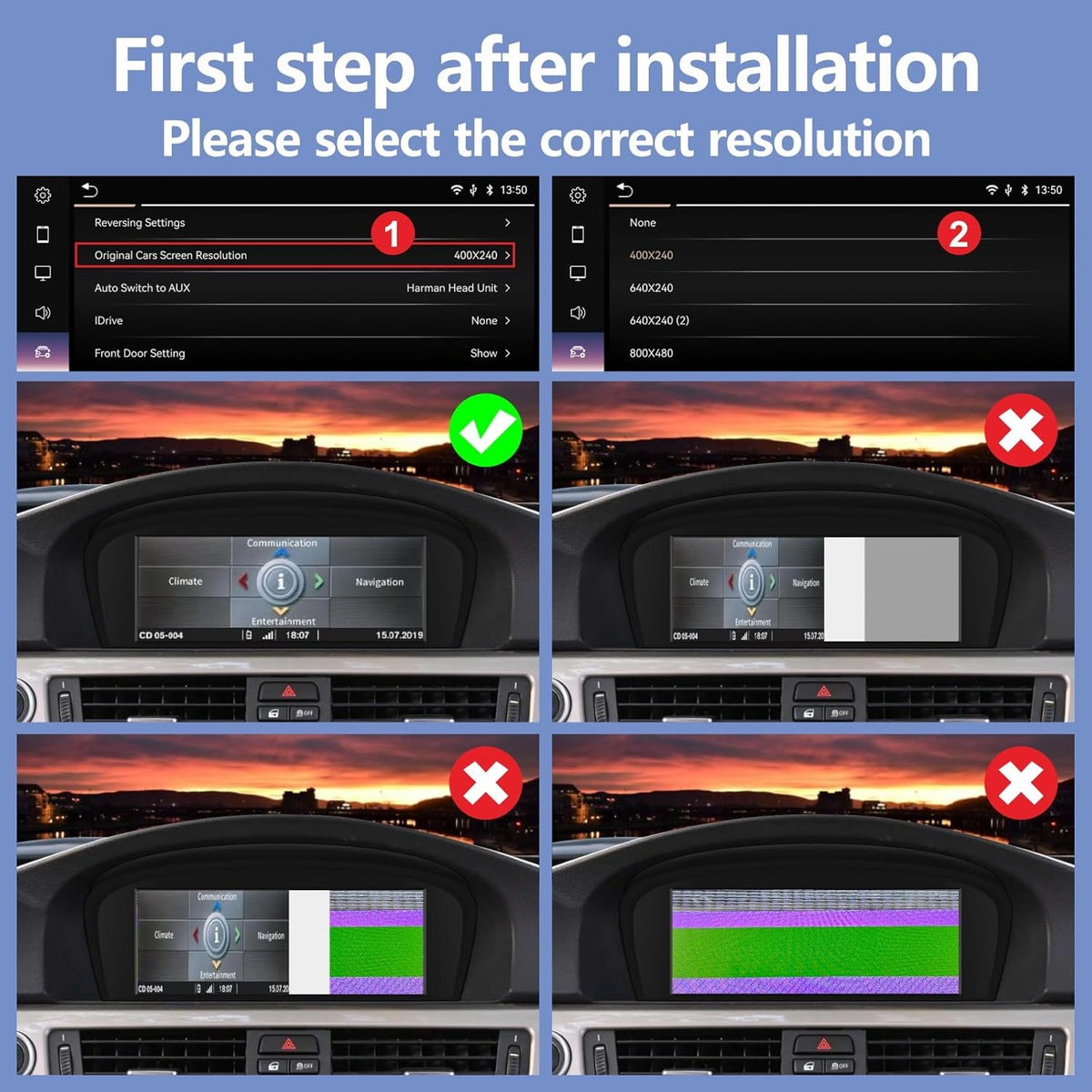 Autoradio voor BMW CIC Systeem – Multimedia Ontvanger – Touchscreen Radio – Inbouwradio – Auto Stereo – 8,8 Inch Scherm – Draadloze Apple CarPlay & Android Auto