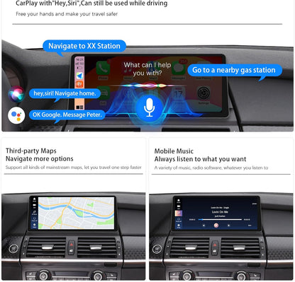 für BMW X5 E70 X6 E71 Carplay Android Auto Radio Touchscreen Original CCC Auto Stereo 2007-2010 Linux System (E70 CCC System