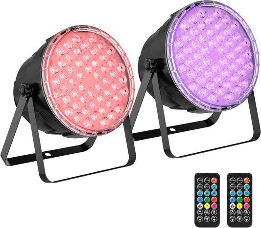 LED Partyverlichting – LED Par Light – Stage Light – Discolamp – Feestverlichting – 54 Individuele RGB LED’s – Met Afstandsbediening