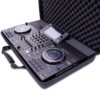 Flightcase Workstation Voor DJ-Controller – DJ-Flightcase – DJ-Case – DJ-Koffer – Beschermkoffer – Uitschuifbaar Laptopplateau Tot 19 Inch – Bevestigingsriemen En Stapelbare Hoekstukken
