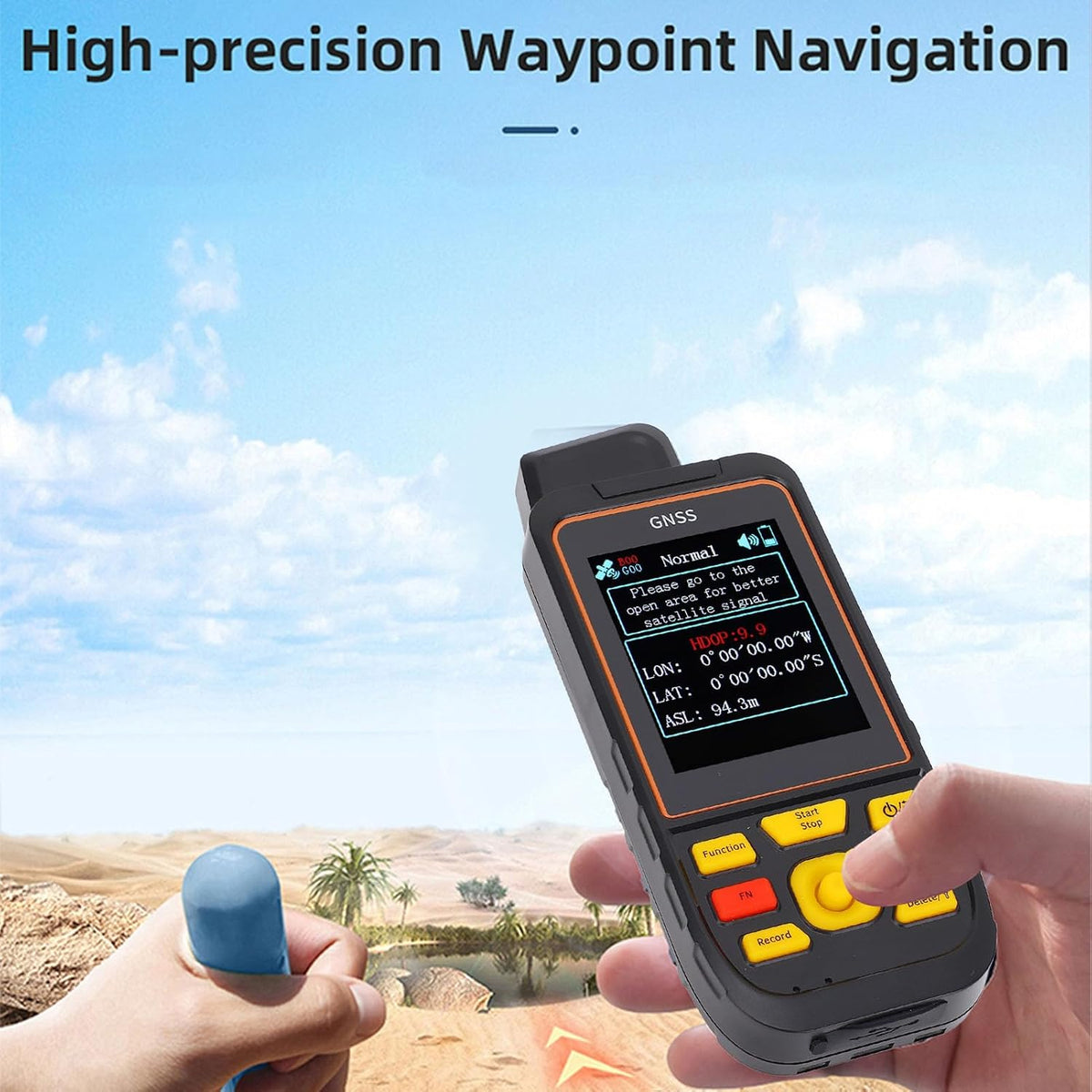 SEAFRONT GPS Land Meter Handheld GPS voor Het Onderzoeken van 2, 8 Inch Kleurscherm Realtime Spraakprompts voor Agrarische Machines met Waypoint -navigatie