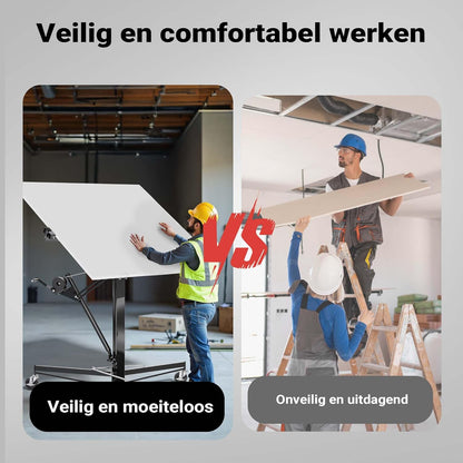 Platenlift XXL voor gipsplaten - 1-persoons-bediening - max. 68 kg