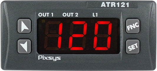 ATR121-B (Supp. 230Vac) - PID controller 32x74 mm - Control and alarm functions, 1 input programmable for different sensors
