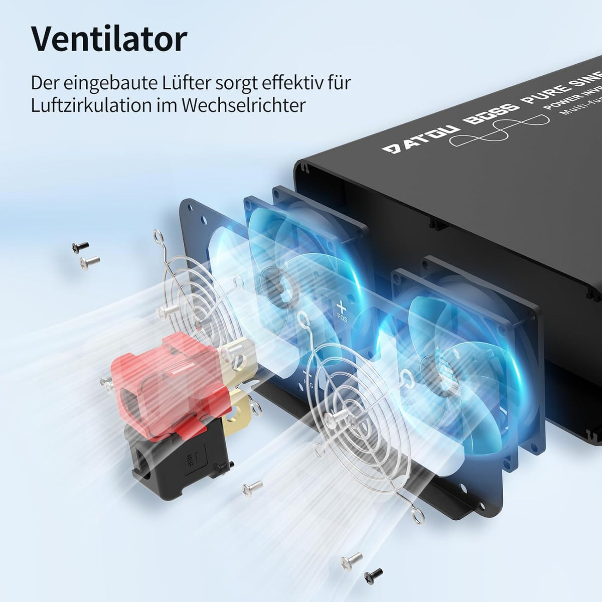Omvormer 12V Naar 230V – Spanningsomvormer – Sinusomvormer – Inverter – Spanningsconverter – Zuivere Sinus – 3000W Continu / 6000W Piekvermogen