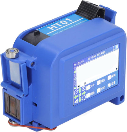 Inkjetprinter, 25W 4-core CPU USB-contact Opladen HD LED-aanraakscherm Draagbare Inkjetprinter 100-240V Betrouwbare Prestaties voor Kunststof voor (EU-stekker)