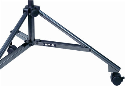 Microfoonstandaard Zwart – Microfoonstatief – Microfoonhouder – Microfoonarm – Microfoonboom – Telescopische arm – Driepoot met wielen