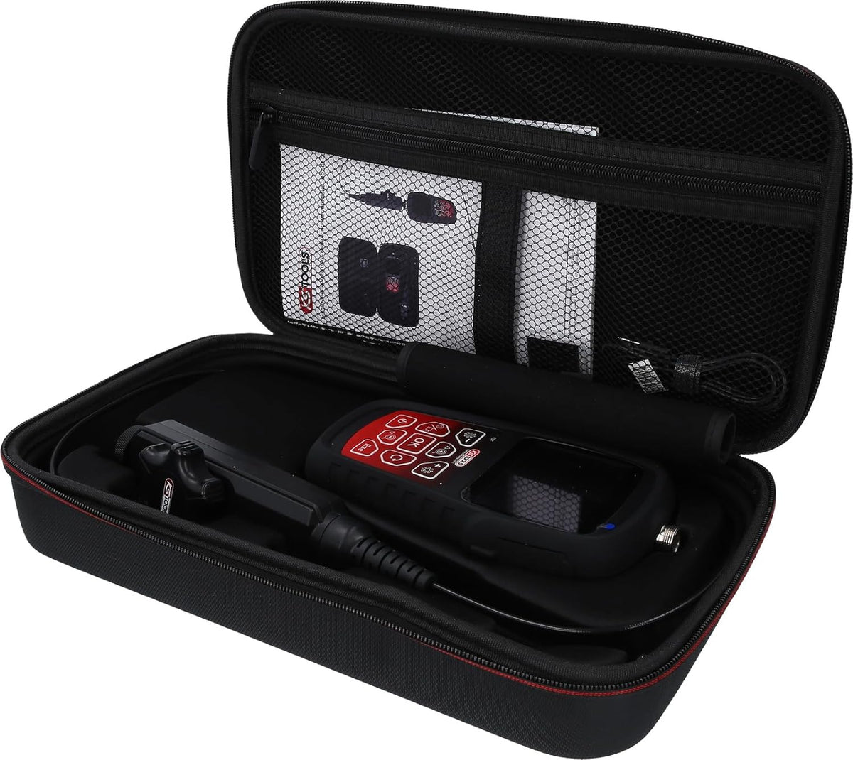 KS Tools 550.7550 HD-videoscoopset met Ø 3,9 mm 180° en 0° HD frontcamera-sonde, flexibele pvc-hoes, 3-delig