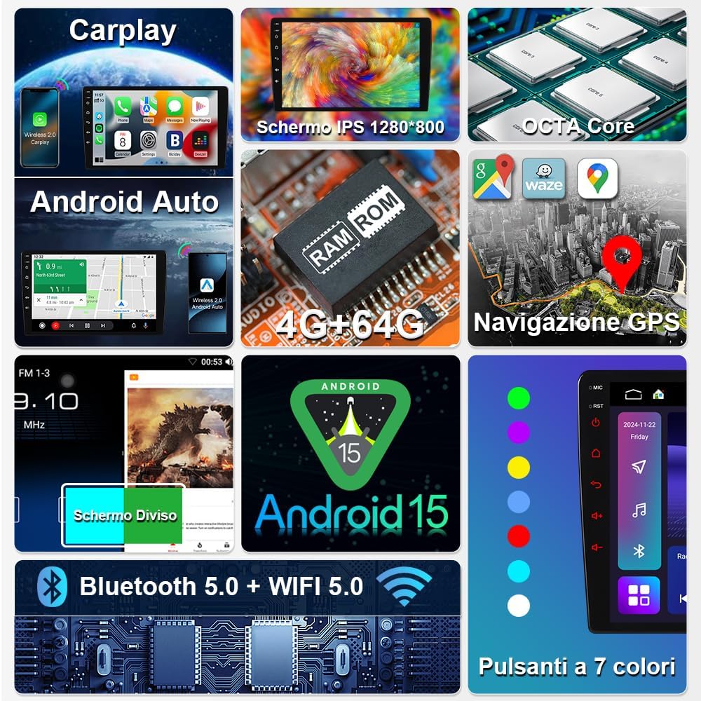 4+64GB Android 13 autoradio voor Renault Clio MK4 2012-2018 Renault Zoe Stereo 8-Core GPS Navi met Wireless CarPlay Android Auto Bluetooth 4G LTE WiFi