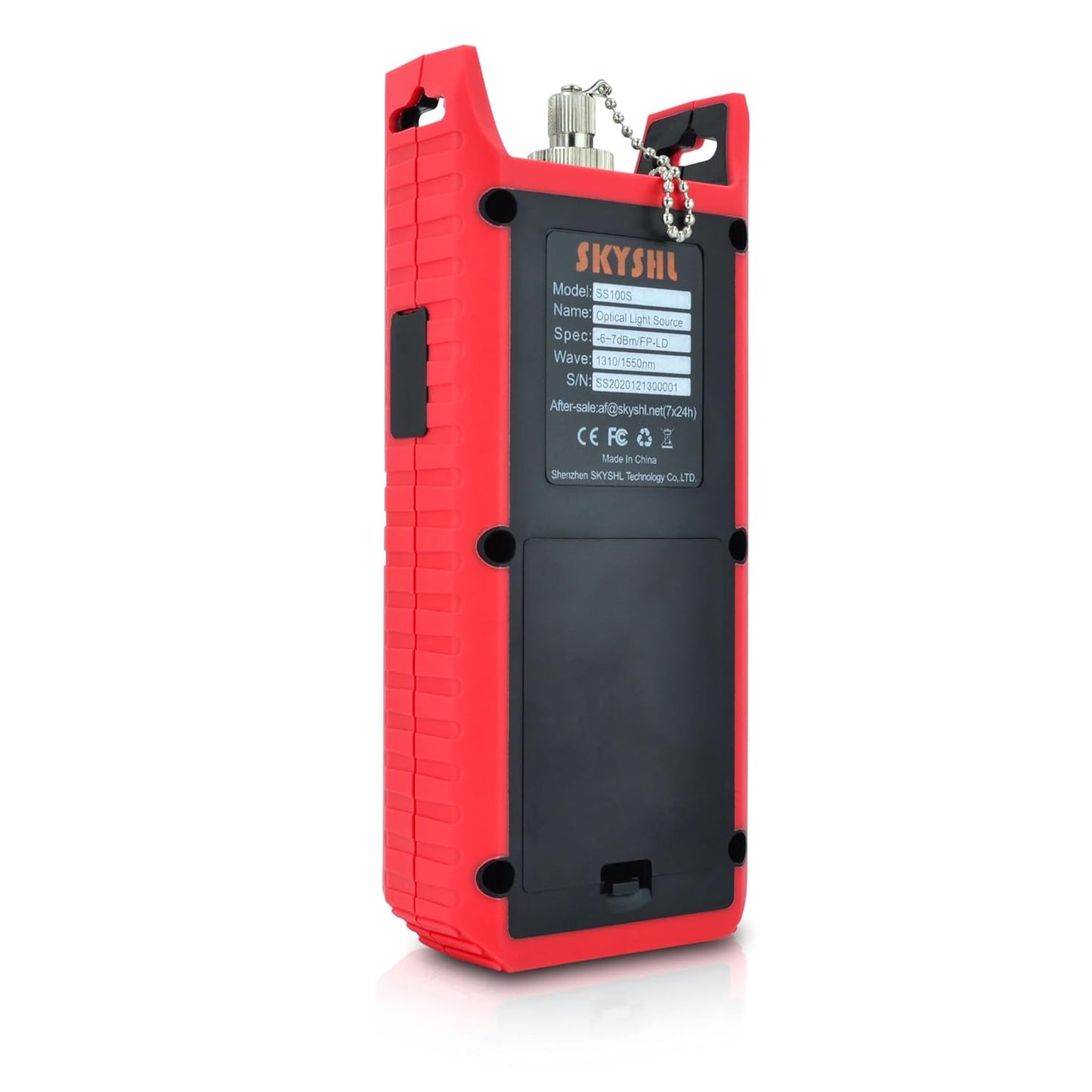 1310nm 1550nm Optische Lichtbron SM Optical Fiber Light Source Tester met SC FC ST LC UPC adapter en Kleurenscherm(SS100S)