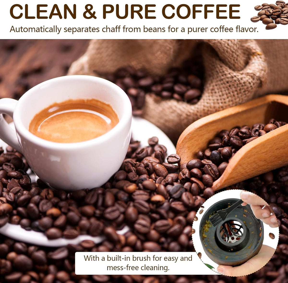 Koffiebrander met hete lucht, 200 g, 2200 W, automatische roostermachine voor koffiebonen, gedeelde koffiebonen, timer en timer traploos regelbaar, ideaal voor thuis en café