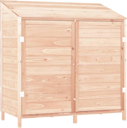 Tuinschuur – Houten Tuinhuis – Tuinberging – Buitenopslag – Houten Schuur – Massief Vurenhout – Compact 102x52x112 cm – Weerbestendig & Duurzaam