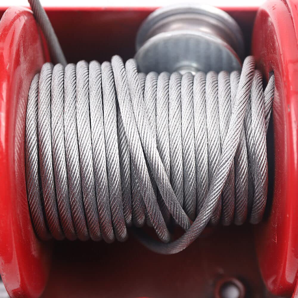 OUKANING Elektrische hijstoestellen, 1450 W, elektrische draagkracht 400-800 kg, hefhoogte 6-12 m, IP40, motorlier, kabeldiameter 5 mm - QUORE