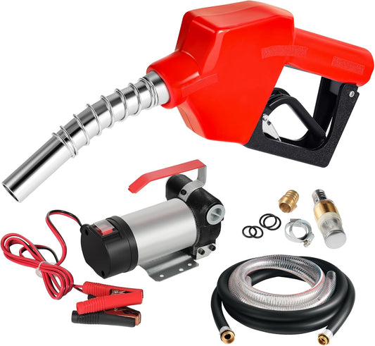 Dieselpomp – Brandstofpomp – Transferpomp – Stookoliepomp – Biodieselpomp – 12 V, 150 W, 40 L/min – Zelfaanzuigend