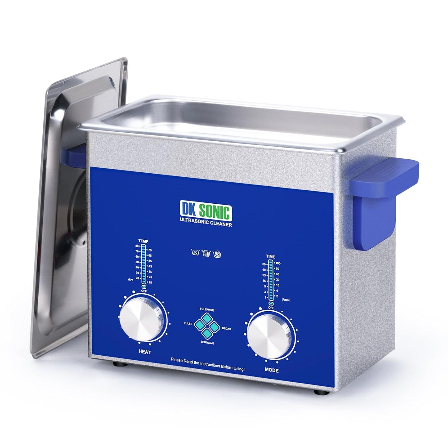 DK SONIC Industriële Ultrasoon Reiniger 3L, 120W | Professionele Juweel Reiniger met Gecodeerde Timer, Verwarming & Mandje | Multifunctioneel voor Juweel, Brillen, Kettingen, Horloges