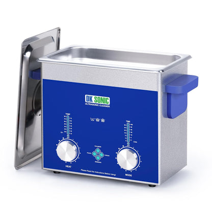 DK SONIC Industriële Ultrasoon Reiniger 3L, 120W | Professionele Juweel Reiniger met Gecodeerde Timer, Verwarming & Mandje | Multifunctioneel voor Juweel, Brillen, Kettingen, Horloges