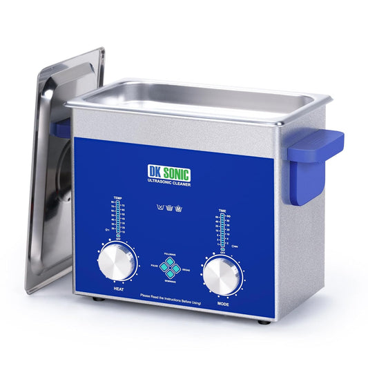 DK SONIC Industriële Ultrasoon Reiniger 3L, 120W | Professionele Juweel Reiniger met Gecodeerde Timer, Verwarming & Mandje | Multifunctioneel voor Juweel, Brillen, Kettingen, Horloges