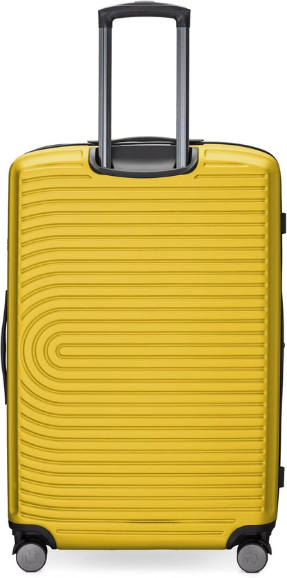 Hauptstadtkoffer Mitte - Grote hardschalige koffer, TSA, 4 wielen, check-in bagage met 8 cm volumevergroting, 77 cm, 130 liter, geel