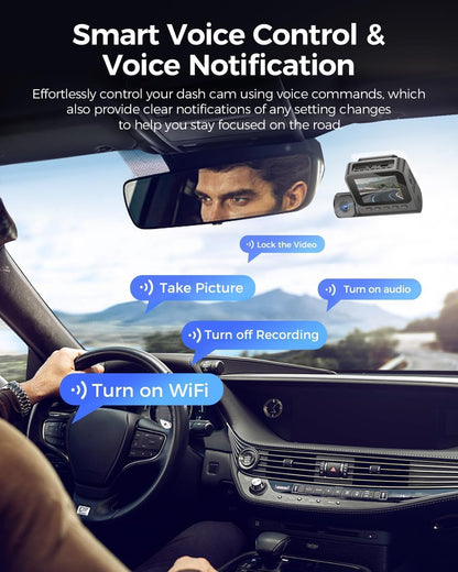 Dashcam Voor En Achter – Autocamera, Dashboardcamera, Mini Dashcam, Verborgen Dashcam – 4K Voor + 1080p Achter – 24 Uur Buffer Parkeermodus