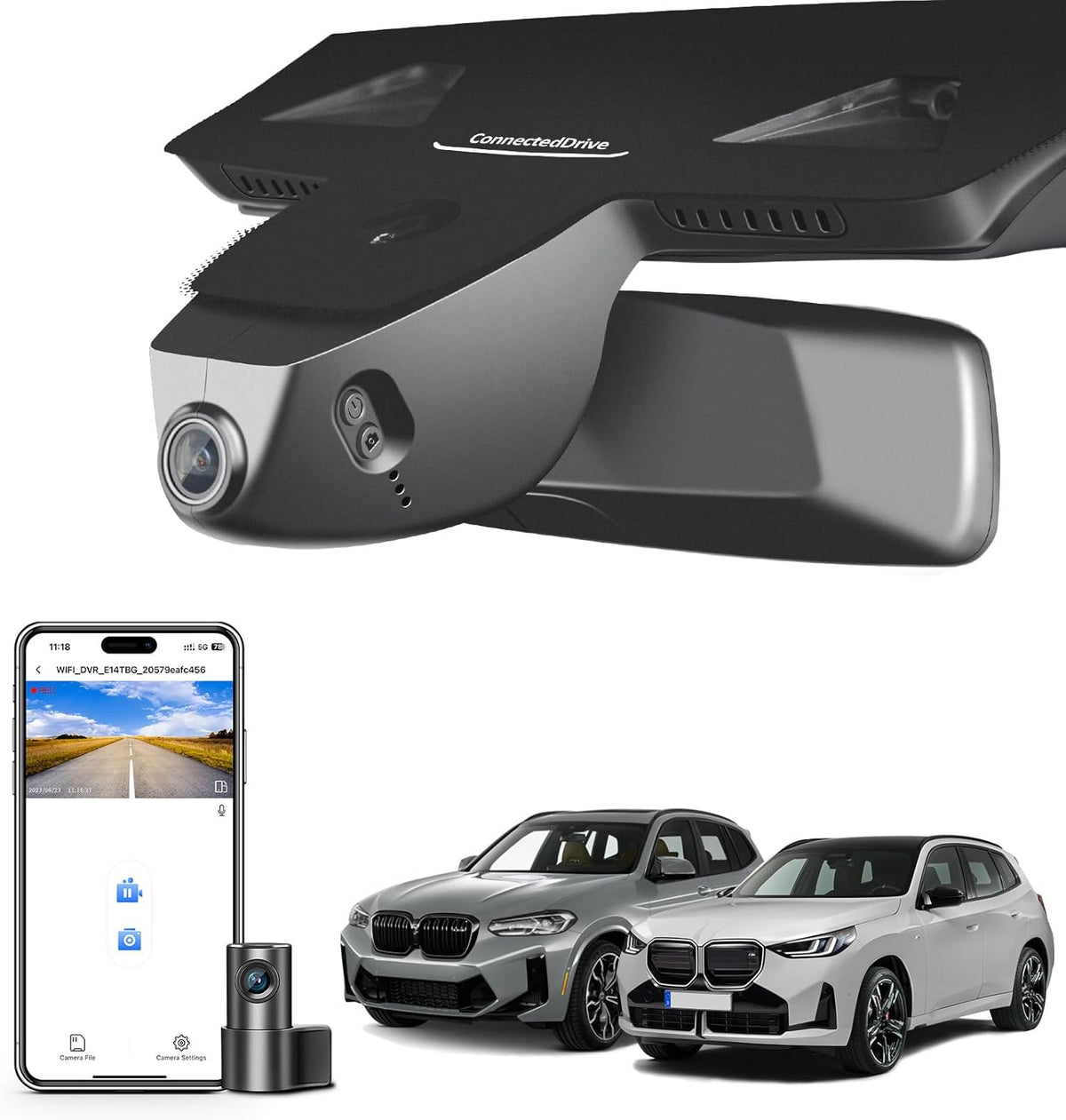 Dashcam – Autocamera – Dashboardcamera – Auto Camera – Voor En Achter 4K/1080p – OEM-Stijl Montage – Inclusief 128GB Kaart