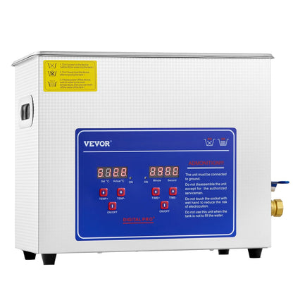 Ultrasone Reiniger – Ultrasoon Apparaat – Sieradenreiniger – Brillenreiniger – Technische Reiniger – 6 Liter RVs Tank – Verstelbare Verwarmingsfunctie Tot 80°C