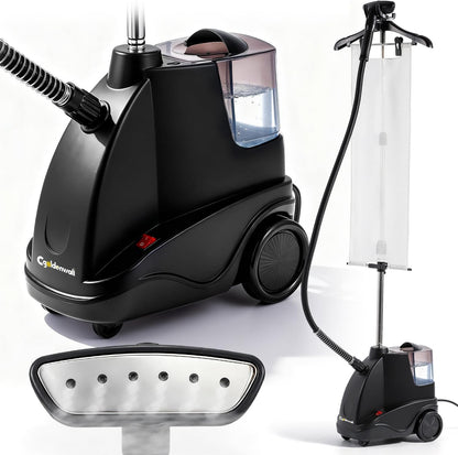 CGOLDENWALL Verticale kledingstomer, 1500 W, waterreservoir van 2,9 liter en 2 stoominstellingen, snel opwarmen in 40 seconden, constante stoom