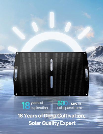 100W Opvouwbare Zonnepaneel – Zonnepaneel 100 Watt – Draagbaar Zonnepaneel – Camping Zonnepaneel – Mobiel Zonnepaneel – Monokristallijn – Waterbestendig