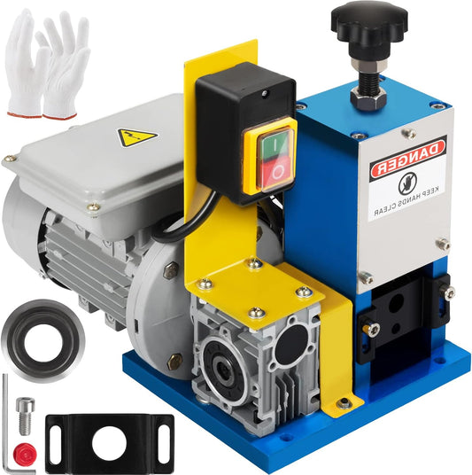 VEVOR Stripping Machine, 220V Automatic Cable Stripper Machine, Industrial Stripper Machine, 1.5mm-25mm, for Different Types of Round Cables and Flat Cables with Cover Wire Stripper - QUORE