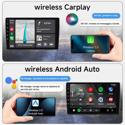 Autoradio Android 15 – Multimedia Systeem – Inbouwradio – Navigatiesysteem – Infotainment – 13,1 Inch 2K QLED Display – Octa-Core 4GB RAM 64GB Opslag