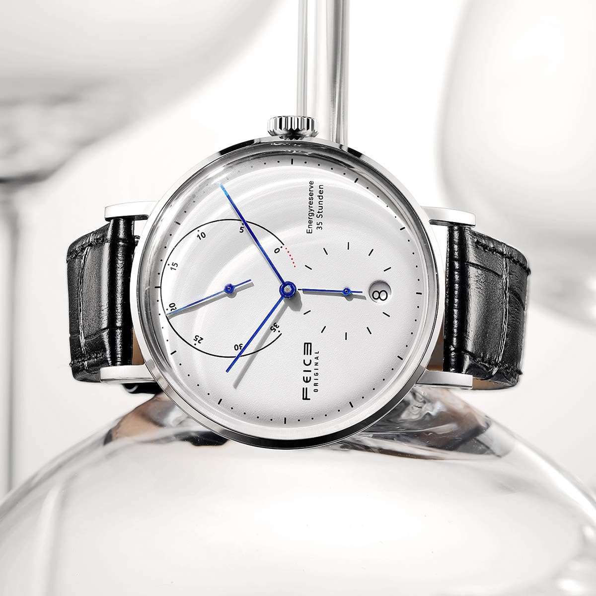 Men's Wristwatches FEICE Bauhaus Automatic Mechanical Watch with Domed Mirror Waterproof Big face Dress Watches for Men ⌀42mm -FM202