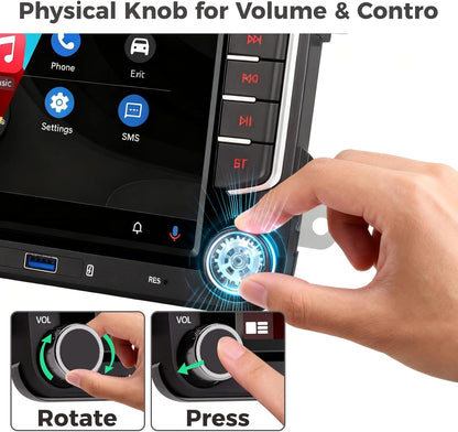 Auto Audio voor VW Systeem Upgrade OEM Hi-Fi geluidskwaliteit | Bluetooth 5.0 met draadloze Carplay Andriod Auto DSP Audio systeem Smart Sound aanpassing | Plug-and-Play voor VW Golf/Passat/Tiguan