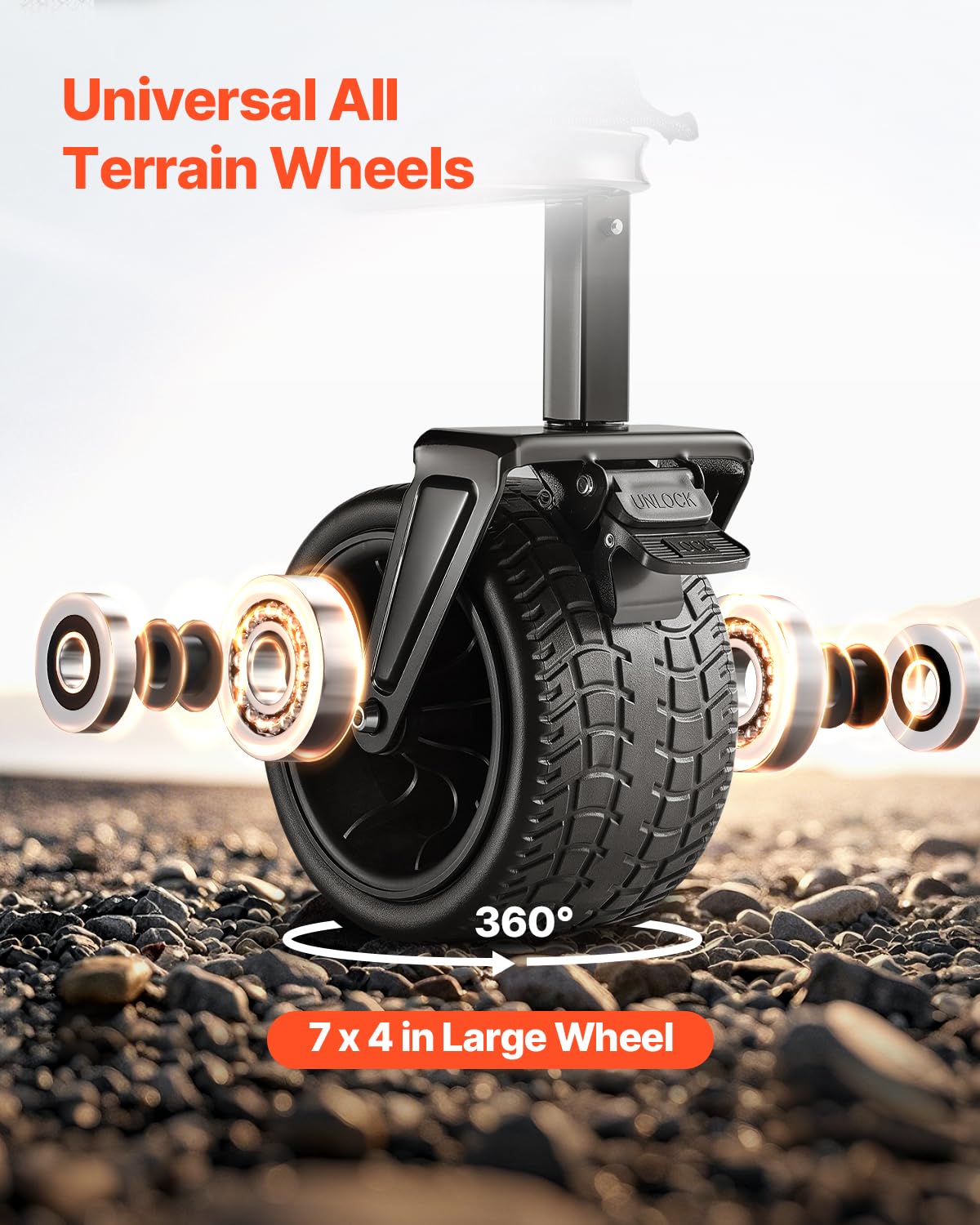VEVOR Dubbeldekker vouwwagen, inklapbaar, 300 liter, zware vouwwagen, verlengde lange tuinwagen met all-terrain wielen, ondersteuning tot 450 lbs, outdoor utility wagen voor kamperen, sport, winkelen