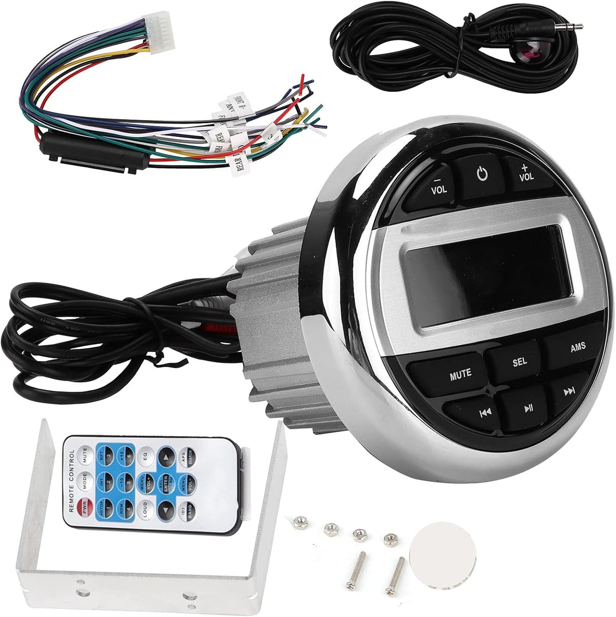 Marine Stereo Receptor,Boot Jacht Onderdelen,Marine Bluetooth Luidspreker Mp3-speler Waterdichte Boot Accessoires Voor Badkamer Sauna