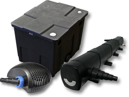 Filterset voor vijvers van 12.000 l met UVC 72 W CTF ECO-pomp 40 W